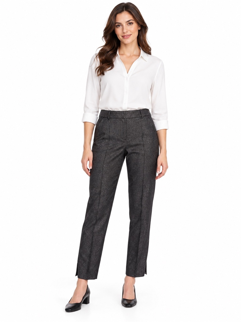 Lane Bryant Charcoal Sparkle Trousers